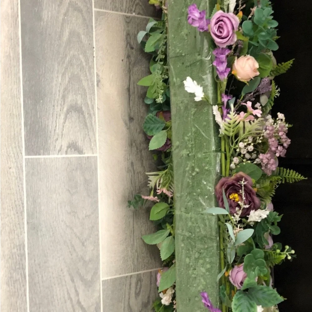 Floral Centerpiece Arrangement in Lavender and Cream - Home Accents